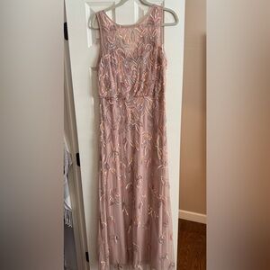 Beautiful pink beaded dress